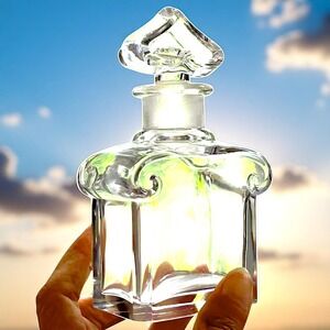 Vintage Guerlain Baccarat‎ Crystal Perfume Bottle | Empty | Scroll Over 5" Tall